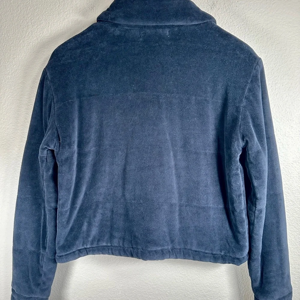 Young Fabulous & Broke FYB Velvet Velour Flurry Jacket Black - Picture 2 of 6